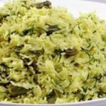 أرز بالشبت والفول الأخضر
